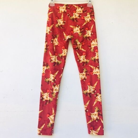 LulaRoe Ultra Soft Stretchy Angel Heart Leggings - Picture 7 of 7